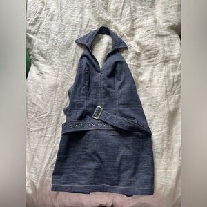 Vintage Denim Mini Dress, size 10 (fits like a 4-6), worn only once